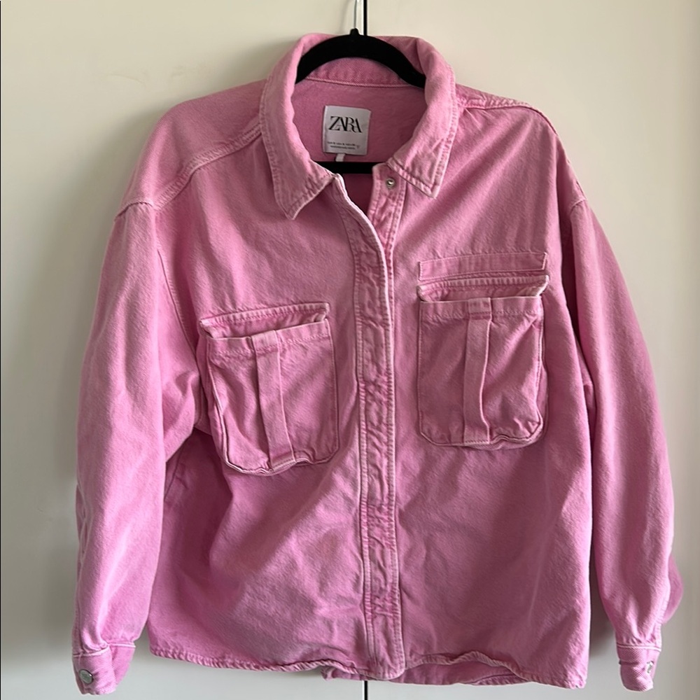 Zara Pink Women's Shacket